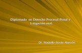 Diplomado en Derecho Procesal Penal y Litigación oral. Dr. Rodolfo Socla Alarcón.