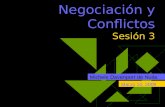 Negociación y Conflictos Sesión 3 Michele Davenport de Nuila Marzo 10, 2009.