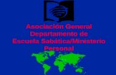 Asociación General Departamento de Escuela Sabática/Ministerio Personal.