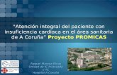 "Atención integral del paciente con insuficiencia cardiaca en el área sanitaria de A Coruña” Proyecto PROMICAS Raquel Marzoa Rivas Unidad de IC Avanzada.