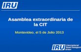 Asamblea extraordinaria de la CIT Montevideo, el 5 de Julio 2013.