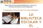 DIRECCIÓN DE EDUCACIÓN PRIMARIA N° 5 EN EL DF OFICINA DE PROYECTOS ACADÉMICOS Fortalecimiento a la función del Asesor Técnico Pedagógico LA BIBLIOTECA.