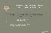 Benemérita Universidad Autónoma de Puebla Alumnos: Lessia Monserrat Saynes Torres Salvador Moreno Bárcenas ENFOQUE INSTRUMENTAL Y PSICOLOGICO DEL TRABAJO.