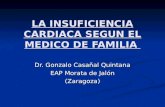 LA INSUFICIENCIA CARDIACA SEGUN EL MEDICO DE FAMILIA Dr. Gonzalo Casañal Quintana EAP Morata de Jalón (Zaragoza)