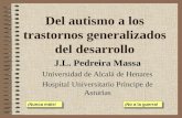 Del autismo a los trastornos generalizados del desarrollo J.L. Pedreira Massa Universidad de Alcalá de Henares Hospital Universitario Príncipe de Asturias.