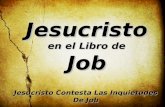 Jesucristo Contesta Las Inquietudes De Job Jesucristo en el Libro de Job.