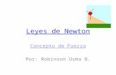 Leyes de Newton Concepto de Fuerza Por: Robinson Usma B.