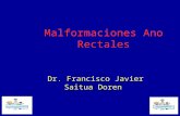 Malformaciones Ano Rectales Dr. Francisco Javier Saitua Doren.