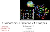 1 Cromosomas Humanos y Cariotipos Genetics Brooker 4e Chapter 8 Laboratorio 3 Genética JA Cardé, PhD.