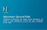 Norman SecureTide Potente solución de nube para detener el spam y las amenazas antes de que lleguen a su red.
