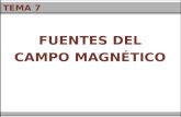 FUENTES DEL CAMPO MAGNÉTICO TEMA 7. Tema 7. Fuentes del campo magnético -2 Campo B creado por una carga Ya hemos visto que una espira de corriente se.