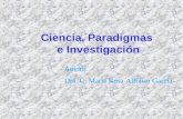 Ciencia, Paradigmas e Investigación Autora: Dra. C. María Rosa Alfonso García.