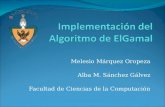 Melesio Márquez Oropeza Alba M. Sánchez Gálvez Facultad de Ciencias de la Computación.