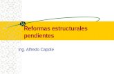 Reformas estructurales pendientes Ing. Alfredo Capote