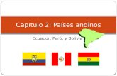 Ecuador, Perú, y Bolivia Capítulo 2: Países andinos.