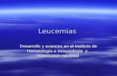 Leucemias Desarrollo y avances en el Instituto de Hematología e Inmunología y repercusión nacional.