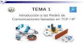 TEMA 1 Introducción a las Redes de Comunicaciones basadas en TCP / IP.
