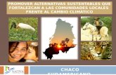 PROMOVER ALTERNATIVAS SUSTENTABLES QUE FORTALEZCAN A LAS COMUNIDADES LOCALES FRENTE AL CAMBIO CLIMÁTICO CHACO SUDAMERICANO.