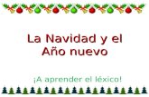 La Navidad y el Año nuevo ¡A aprender el léxico!.