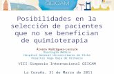 Posibilidades en la selección de pacientes que no se benefician de quimioterapia VIII Simposio Internacional GEICAM La Coruña, 31 de Marzo de 2011 Álvaro.