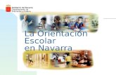 La Orientación Escolar en Navarra La Comunidad Foral, con 540.000 habitantes, asumió competencias educativas plenas en 1990.