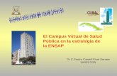 Dr.C Pastor Castell-Florit Serrate DIRECTOR El Campus Virtual de Salud Pública en la estrategia de la ENSAP.