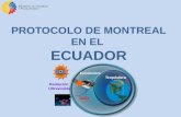 PROTOCOLO DE MONTREAL EN EL ECUADOR Tropósfera Estratósfera Radiación Ultravioleta SAO.