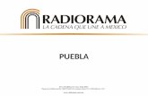 PUEBLA. Proyección de habitantes en el 2014 según CONAPO 5,908,879 Cobertura de Radiorama Población total de los municipios Fuente: .