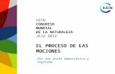 EL PROCESO DE LAS MOCIONES Por una Unión democrática y legítima UICN CONGRESO MUNDIAL DE LA NATURALEZA JEJU 2012.