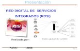 PAG.: 1 Presentación PAG.: 1 RED DIGITAL DE SERVICIOS INTEGRADOS (RDSI) Realizada por: ASM© 2008.
