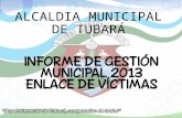 ALCALDIA MUNICIPAL DE TUBARÁ. Ajustes del Plan de Acción de Víctimas 2013.