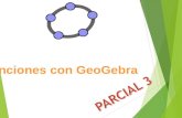 Funciones con GeoGebra. Introducción a Geogebra Reconocimiento del Entorno del programa Menú de herramientas Ventana algebraica Zona grafica Campo de.