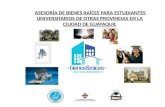 ASESORÍA DE BIENES RAÍCES PARA ESTUDIANTES UNIVERSITARIOS DE OTRAS PROVINCIAS EN LA CIUDAD DE GUAYAQUIL.