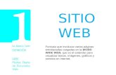 SITIO WEB Formato que involucra varias páginas entrelazadas cargadas en la WORD WIDE WEB, que es el estándar para visualizar textos, imágenes, gráficos.
