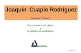 Joaquín Cuapio Rodríguez Capítulo 1 Tema 3 Entre la teoría del objeto y la práctica de enseñanza Agosto 2012.