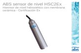 ABS sensor de nivel HSC2Ex Hsensor de nivel hidrostético con membrana cerámica - Certificación Ex.