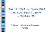 Rosa Ludy Arias Campos 2007 HACIA UNA PEDAGOGIA DE LOS DERECHOS HUMANOS.