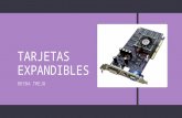TARJETAS EXPANDIBLES BEYDA TREJO. Definición  Dispositivos con diversos circuitos integrados y controladores que, insertadas en sus correspondientes.