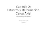 Capítulo 2: Esfuerzo y Deformación. Carga Axial Mecánica de Materiales. Beer, Ferdinand. Erick Emilio Saldaña Galván A01164186.
