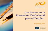 Las Pymes en la Formación Profesional para el Empleo Noviembre 2009.