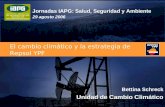 1 El cambio climático y la estrategia de Repsol YPF Jornadas IAPG: Salud, Seguridad y Ambiente 29 agosto 2006 Bettina Schreck Unidad de Cambio Climático.