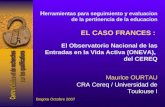 H erramientas para seguimiento y evaluacion de la pertinencia de la educacion EL CASO FRANCES : El Observatorio Nacional de las Entradas en la Vida Activa.