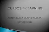 CURSOS E-LEARNING AUTOR:ALICIA SAAVEDRA JARA OCTUBRE 2012.