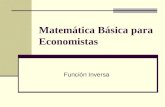 Matemática Básica para Economistas Función Inversa.
