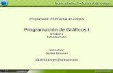 Programador Profesional de Juegos Programación de Gráficos I Unidad 1 Introducción Instructor: Daniel Brenner danielbrenner@hotmail.com.