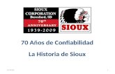 5/12/20151 70 Años de Confiabilidad La Historia de Sioux.