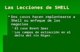 Las Lecciones de SHELL  Dos casos hacen replantearse a Shell su enfoque de los negocios  El caso Brent Spar  Los campos de extracción en el delta del.