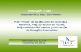 Relevamiento : Departamento Gral. San Martín MINISTERIO DEL CAMPO MINISTERIO DE SALUD Plan “Piloto” de Sustitución de Viviendas Ranchos, Regularización.