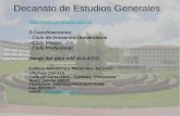 Decanato de Estudios Generales  3 Coordinaciones: - Ciclo de Iniciación Universitaria - Ciclo Básico - Ciclo Profesional (temp: