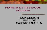 MANEJO DE RESIDUOS SÓLIDOS CONCESION VIAL DE CARTAGENA S.A.